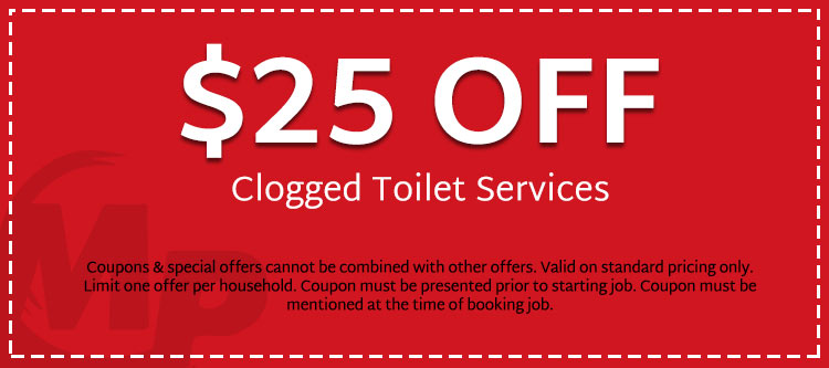 discount on clogged toilet services in San Francisco, CA