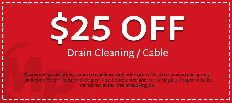 discount on drain cleaning/cable in San Francisco, CA