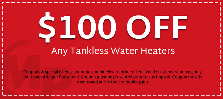 discount on any tankless water heaters in San Francisco, CA