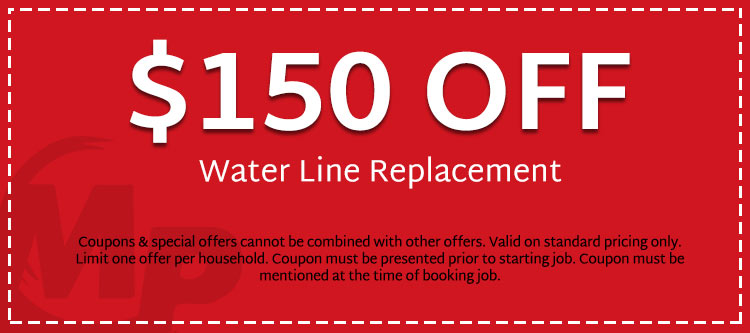 discount on water line replacement in San Francisco, CA