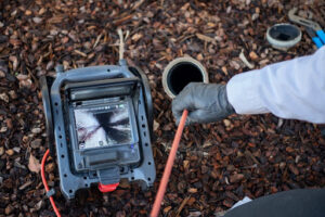 Sewer line inspection using camera